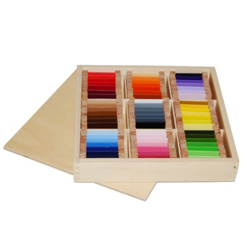 3ème boite de couleurs plaquettes bois Montessori 3ème boite de couleurs plaquettes bois Montessori