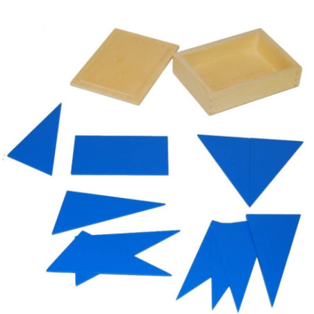 Boite des triangles bleus Montessori Boite des triangles bleus Montessori