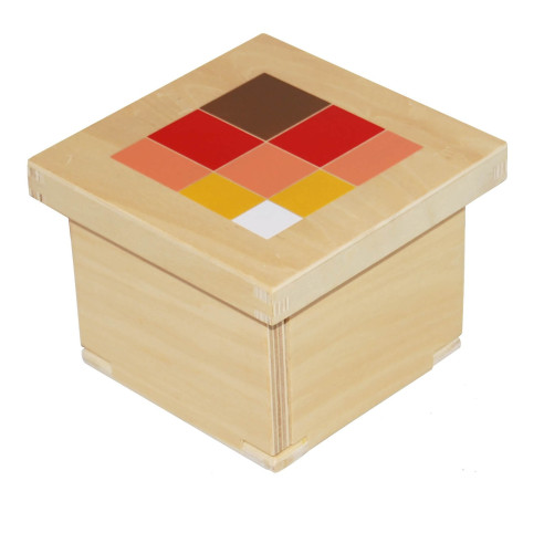 Cube du trinôme arithmétique (cubes en hêtre) Montessori