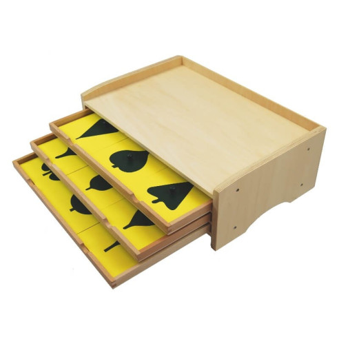 Boite de rangement deuxième jeu de cartes de botanique - Montessori Spirit