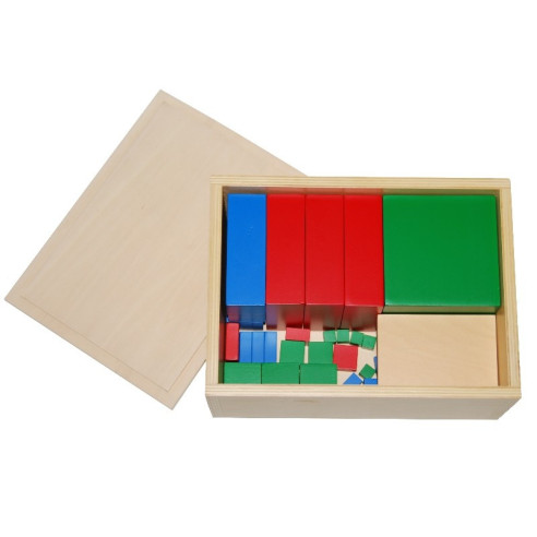 Materiel hiérarchique multibase base 2 et 3 Montessori