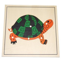 Puzzle de la tortue Montessori
