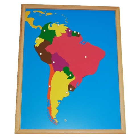 Puzzle de l'Amérique du Sud PREMIUM Montessori Puzzle de l'Amérique du Sud PREMIUM Montessori