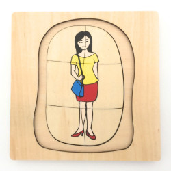 Puzzle cycle de vie de la femme Montessori 2