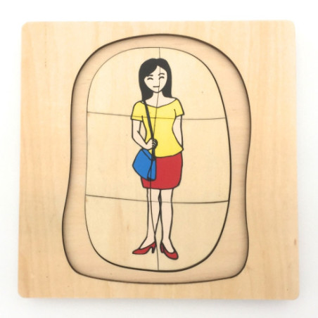 Puzzle cycle de vie de la femme Montessori Puzzle cycle de vie de la femme Montessori