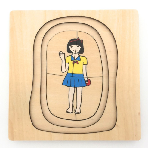 Puzzle cycle de vie de la femme Montessori