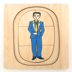 Puzzle cycle de vie de l'homme Montessori 2