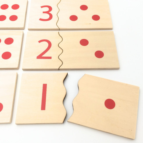 Puzzles nombres 1 à 10 Montessori