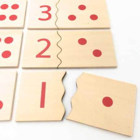 Puzzles nombres 1 à 10 Montessori
