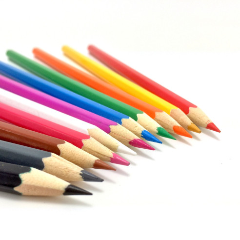 11 crayons de couleurs - Matériel Montessori