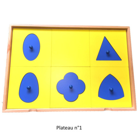 Cabinet de géométrie plateau 1 Montessori