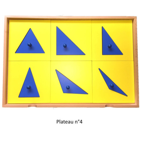 Cabinet de géométrie plateau 4 Montessori