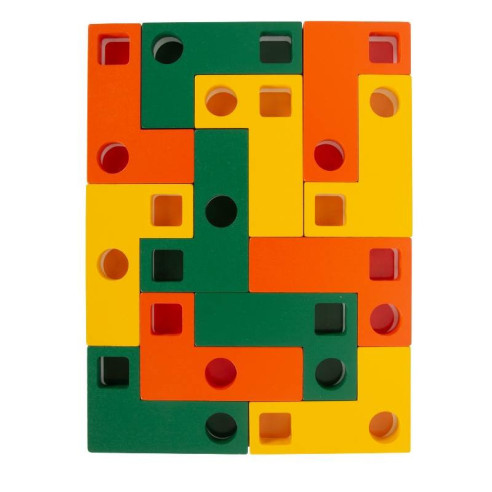 Puzzle en bois formes géométriques