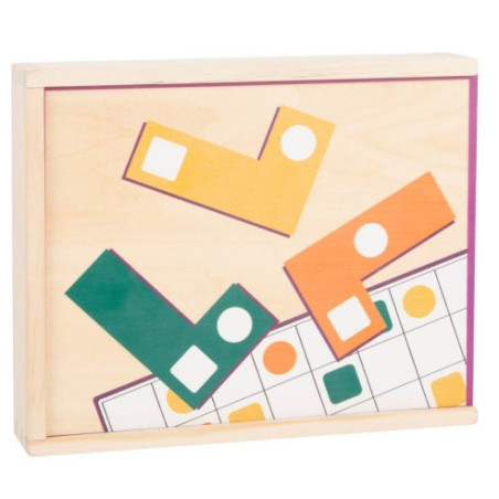 Puzzle en bois formes géométriques