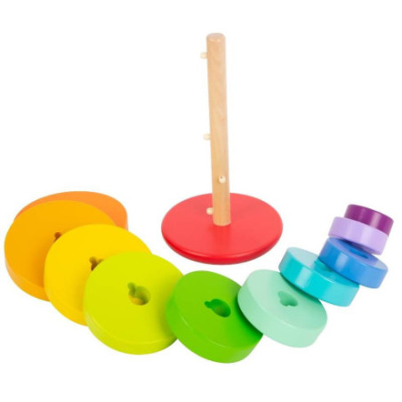 Tour à empiler et enficher Arc-en-ciel