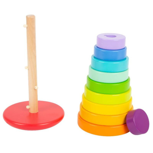 Tour à empiler et enficher Arc-en-ciel