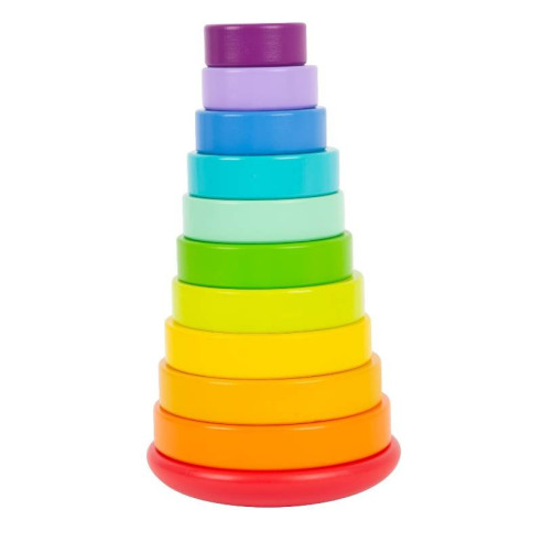 Tour à empiler et enficher Arc-en-ciel