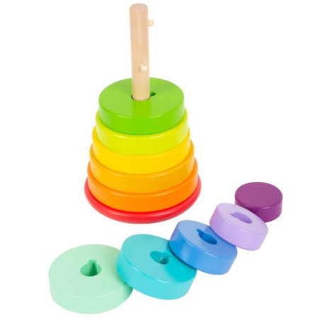 Tour à empiler et enficher Arc-en-ciel