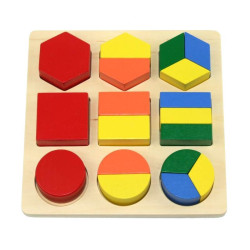 Encastrements géométriques fractionnés Montessori 2