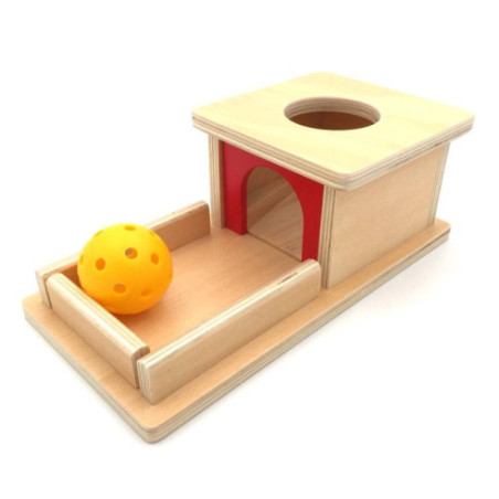 Boite à forme avec boule Montessori