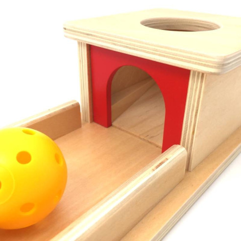 Boite à forme avec boule Montessori