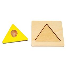 Encastrement  triangle Montessori