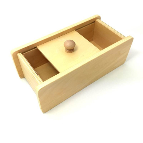 Boite avec couvercle coulissant Montessori