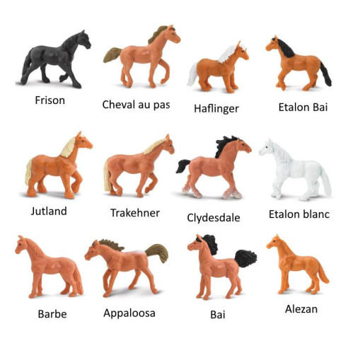 Figurines Tube Safari Les Chevaux