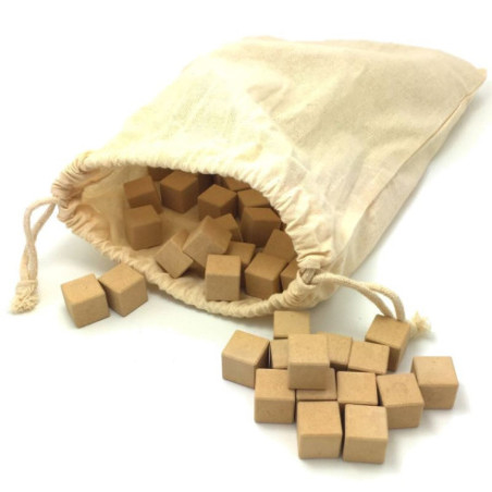 150 cubes 2x2x2 en RE-WOOD® couleur naturelle