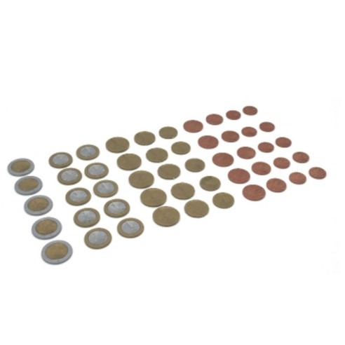 Assortiment de 50 pièces en euros