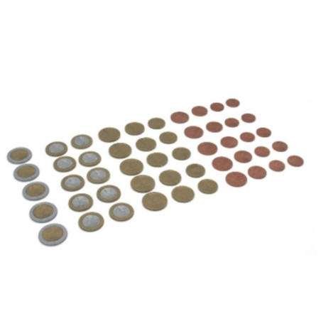 Assortiment de 50 pièces en euros