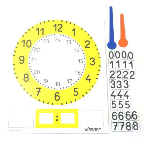 Tableau horloge magnétique