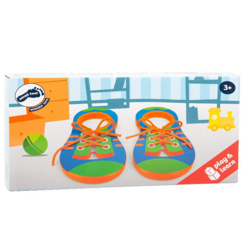 Chaussures à lacer en bois