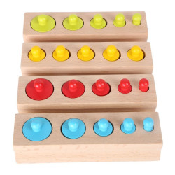 Minis encastrements de cylindres multicolores 2