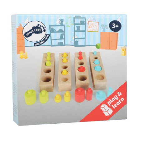 Minis encastrements de cylindres multicolores