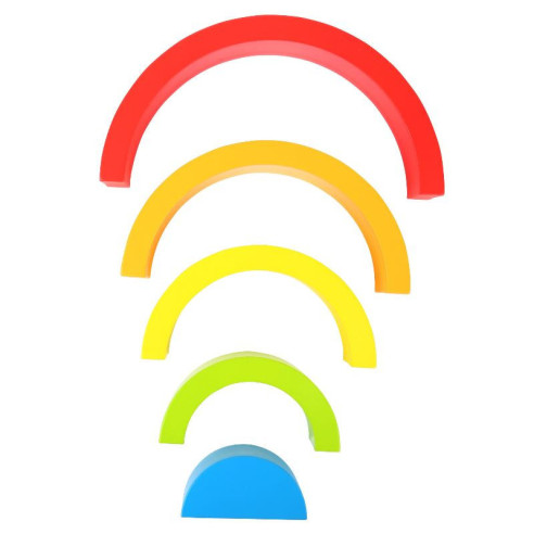 Blocs de construction en bois "Arc-en-ciel"