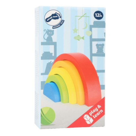 Blocs de construction en bois "Arc-en-ciel"