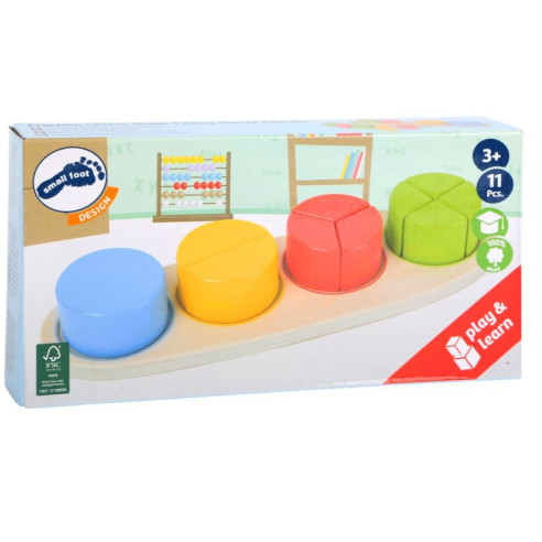 Puzzle fractions à encastrer "Educate"