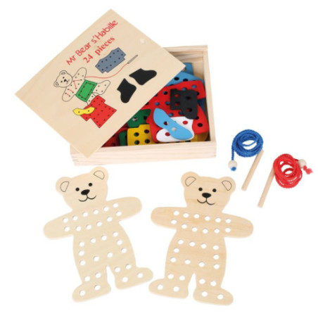 Jeu à enfiler «L’ours à habiller»