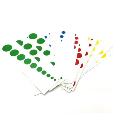 Cartes de contrôle pour les cylindres de couleur Montessori Cartes de contrôle pour les cylindres de couleur Montessori