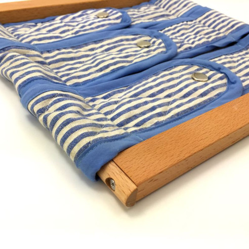 Cadre d'habillage enfant boutons pression Montessori