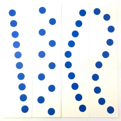 Cartes de contrôle pour les cylindres de couleur Montessori