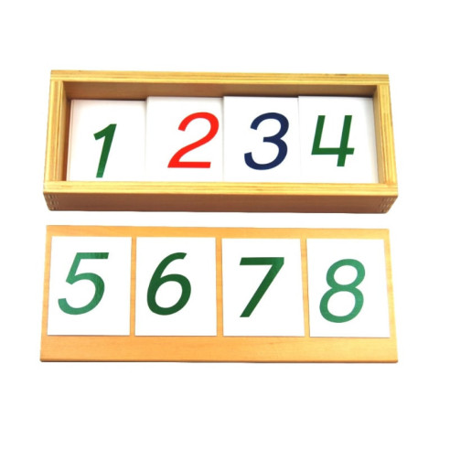 Symboles sur petites cartes plastifiées (1-9000) Montessori