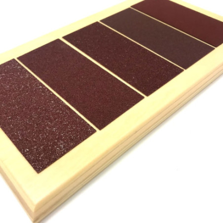 Tablettes lisses et rugueuses Montessori