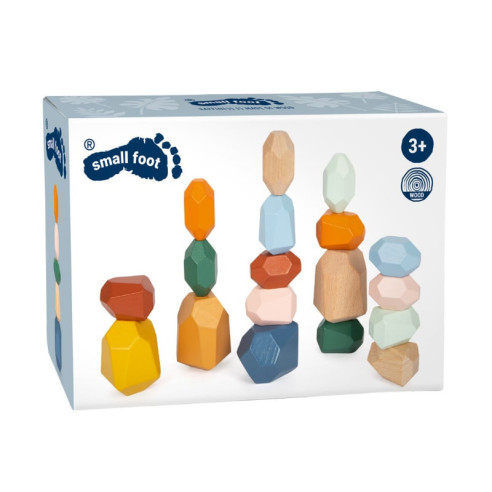 Pierres d'équilibre en bois