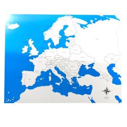 Carte de l'Europe labelisée (anglais)