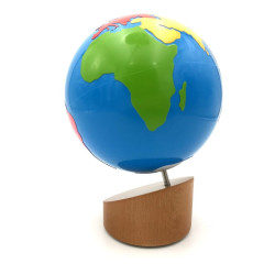 Globe des parties du monde Montessori 2
