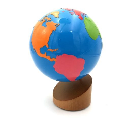 Globe des parties du monde Montessori