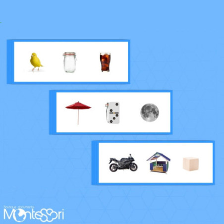 Boutique Documents Montessori - Jeu - Je devine - série bleue