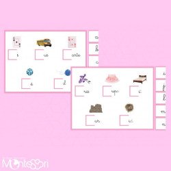 Boutique Documents Montessori - Planche des sons - série rose